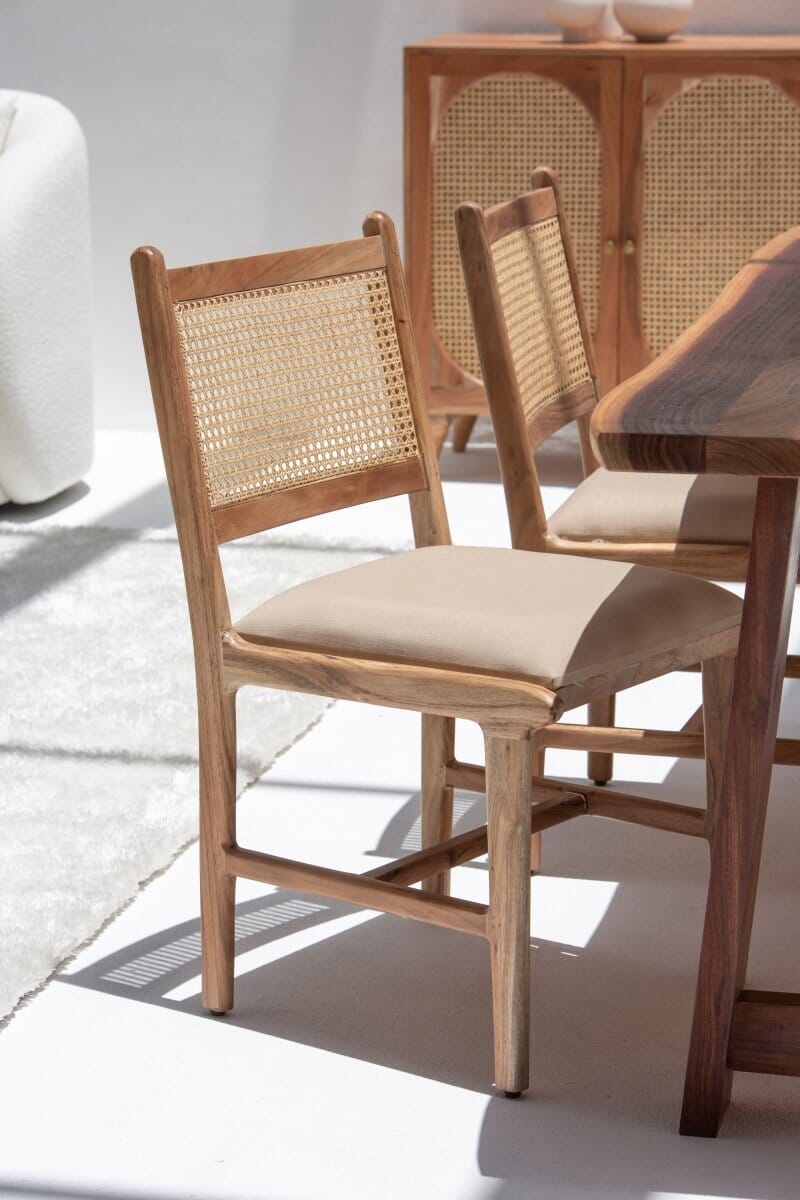 Demetria Rattan Dining Chair Chairs 