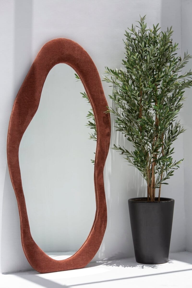 Roxana Brown Squiggly Mirror (200x100CM) Homekode 