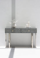 Livia Bone Inlay 2 Drawers Console Table TWOA 