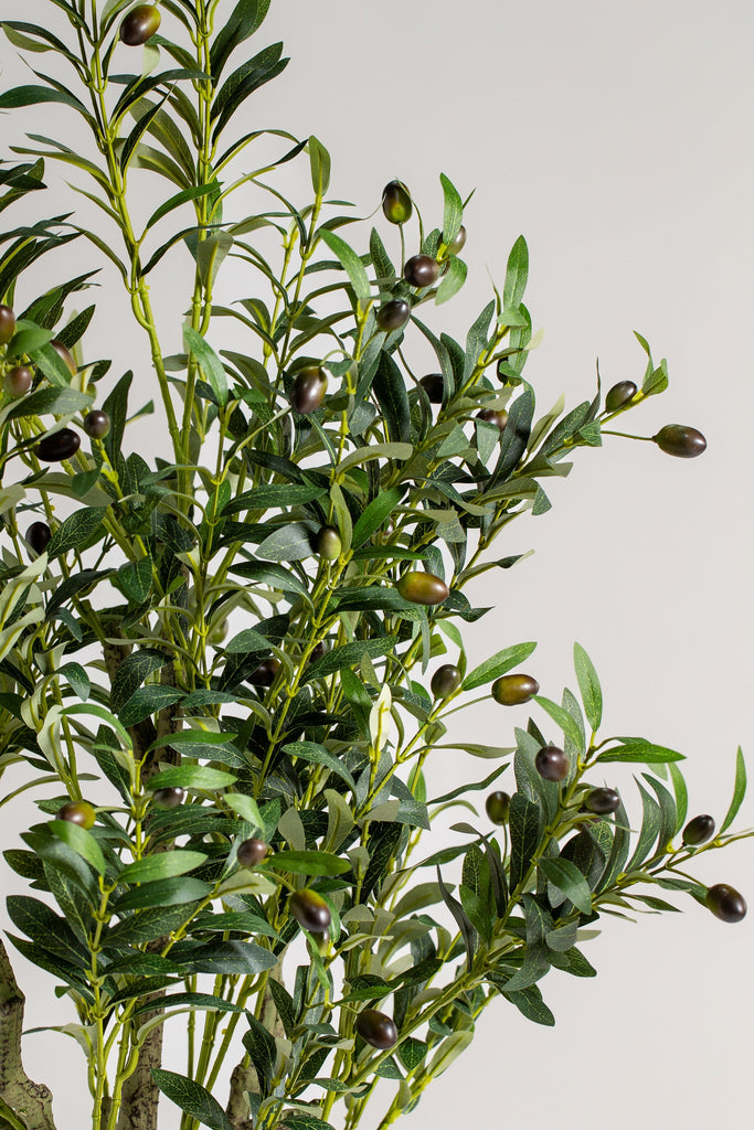 Olive Tree with olives 2 Artificial Plant (Pot not included) Homekode 