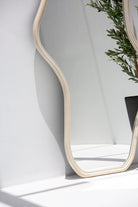 Mirage Curvy Wooden Fr Mirror Homekode 