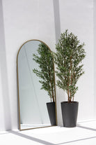 Full Length Arched Brass Wall Mirror (2 Sizes) Homekode 