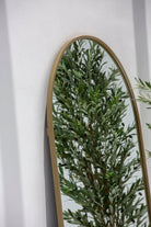 Full Length Arched Brass Wall Mirror (2 Sizes) Homekode 