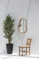 Faye Flannelette Frame Irregular Wall Mirror Homekode 