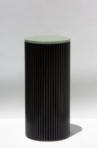 Alora Black Wooden Plinth With Multiple Tops MGH Green Quartz 