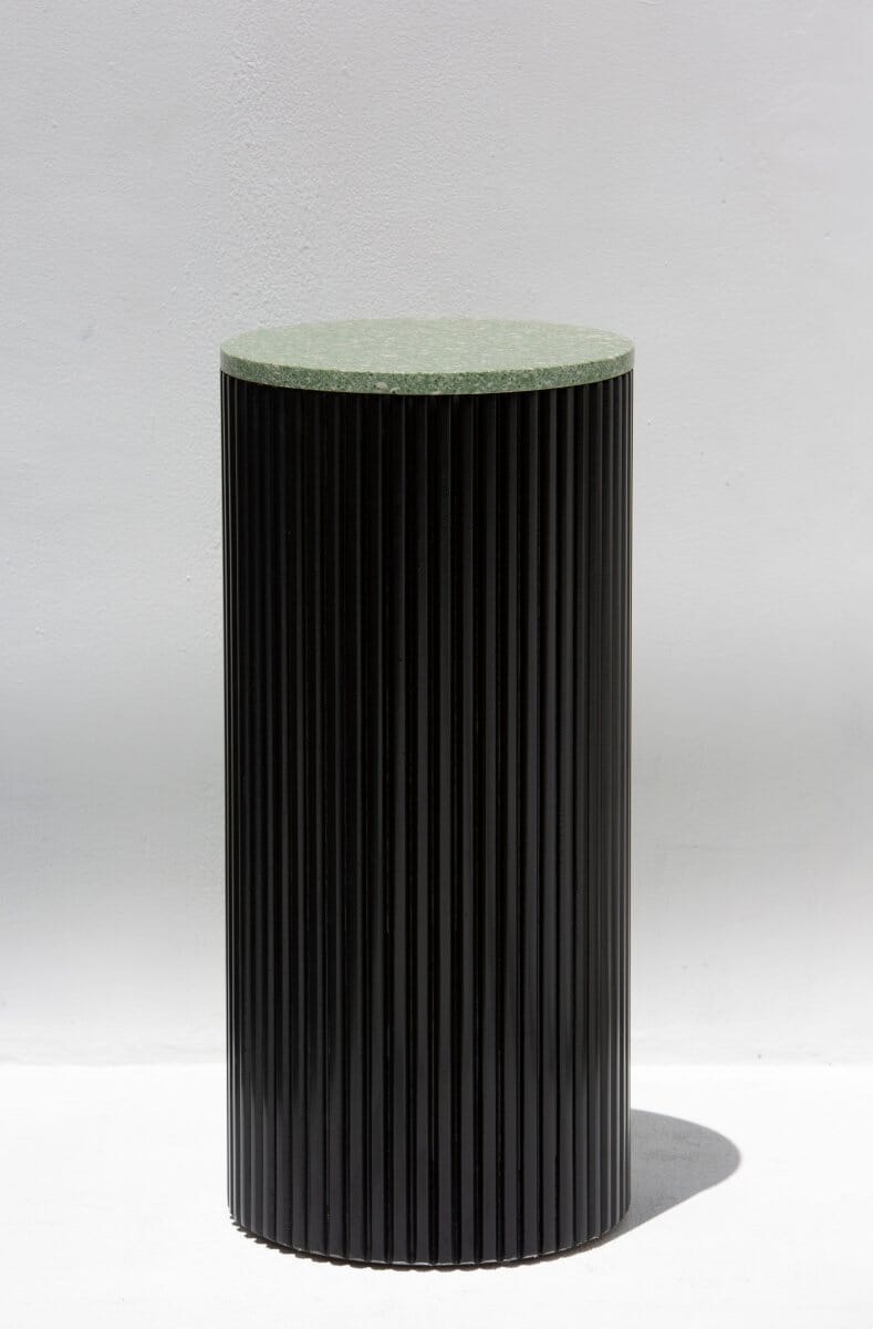 Alora Black Wooden Plinth With Multiple Tops Green Quz 