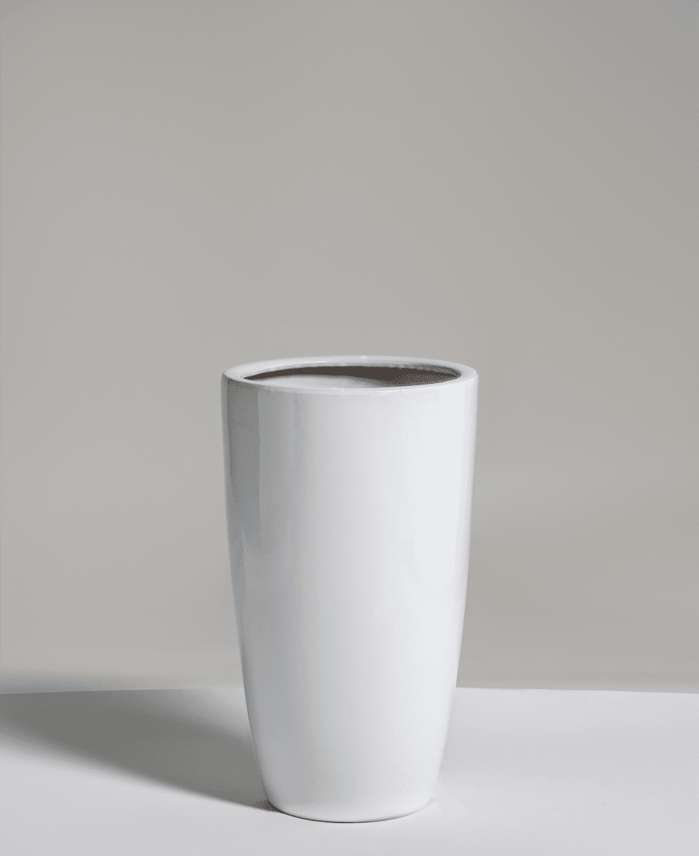 White Ceramic Pot (3 Sizes)