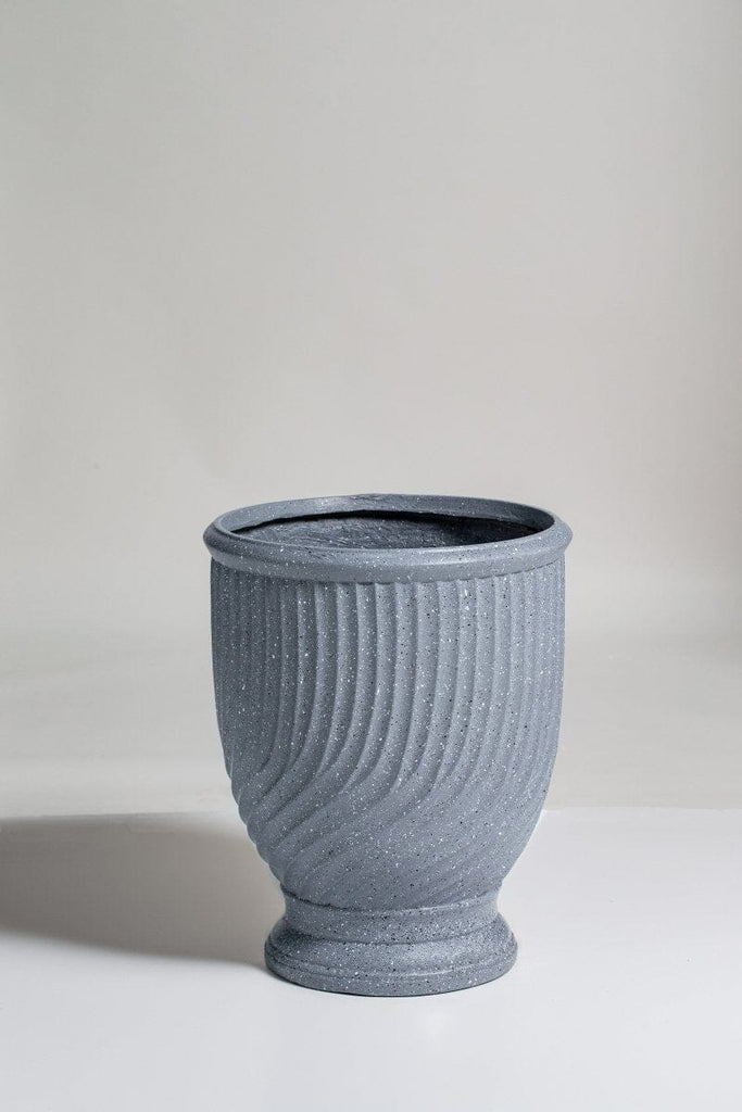 Dark Grey Ceramic Plant Pot (3 Sizes Available) FLO 