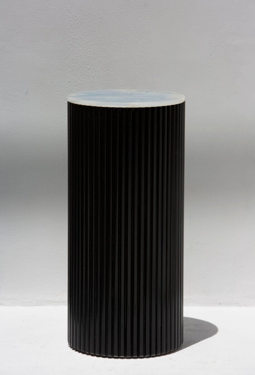 Alora Black Wooden Plinth With Multiple Tops MGH Blue Onyx 