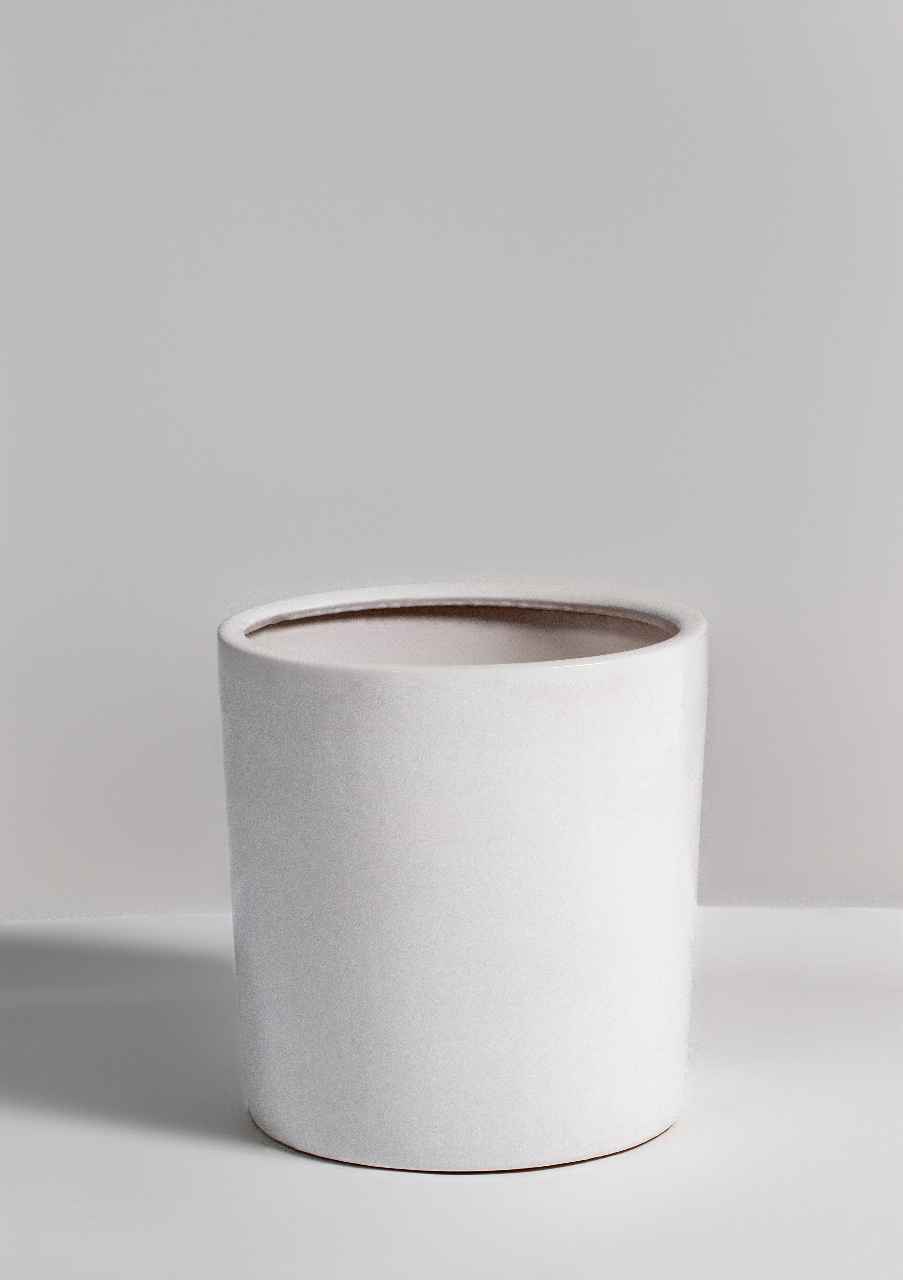 Classic Ceramic White Pot (3 Sizes) Homekode 