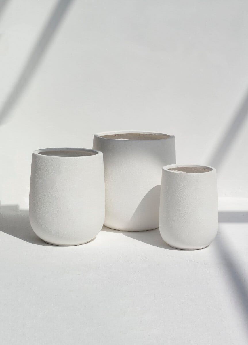 Ivory Textured Pot (3 Sizes)