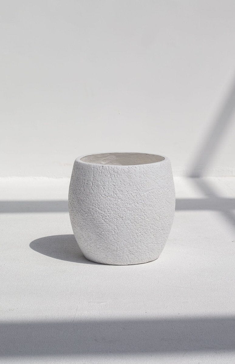 Frosted White Pot (3 Sizes)