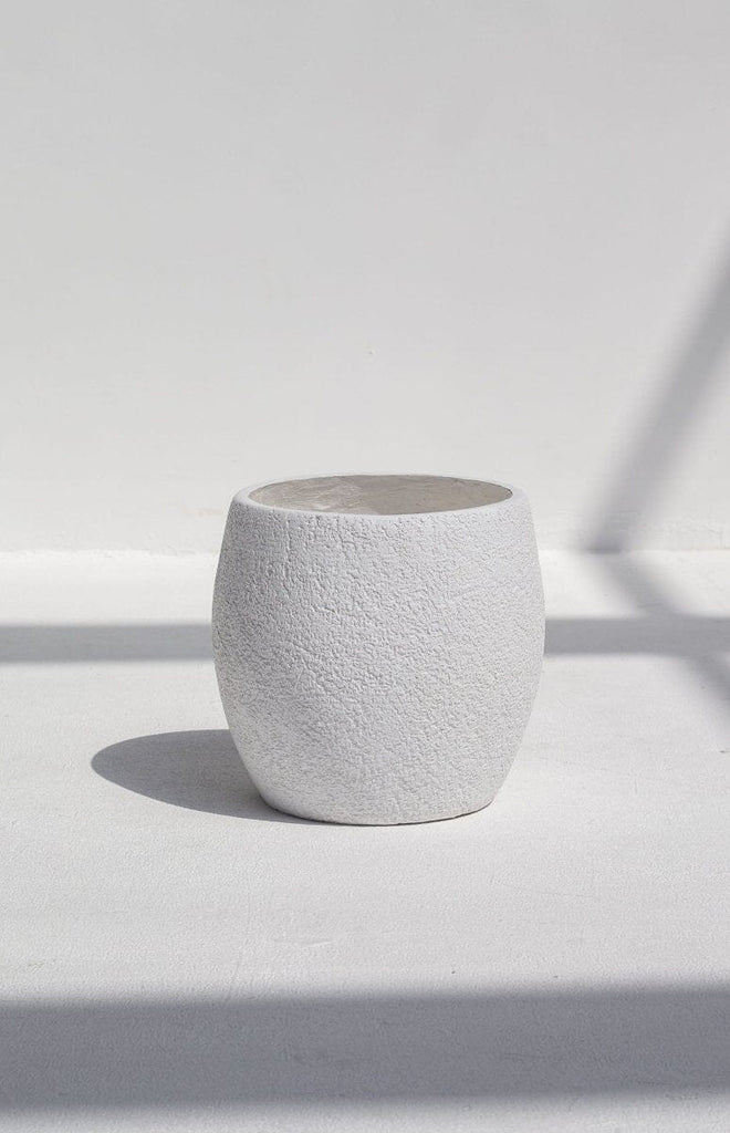 Frosted White Pot (3 Sizes) FLO 