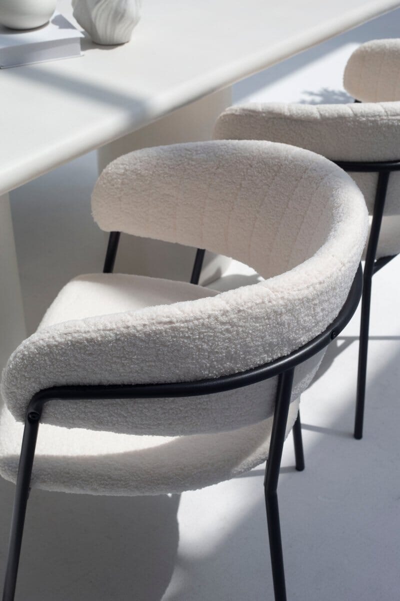 Elita Boucle Dining Chair Homekode 