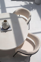 Funda Off White Round Concrete Dining Table Homekode 