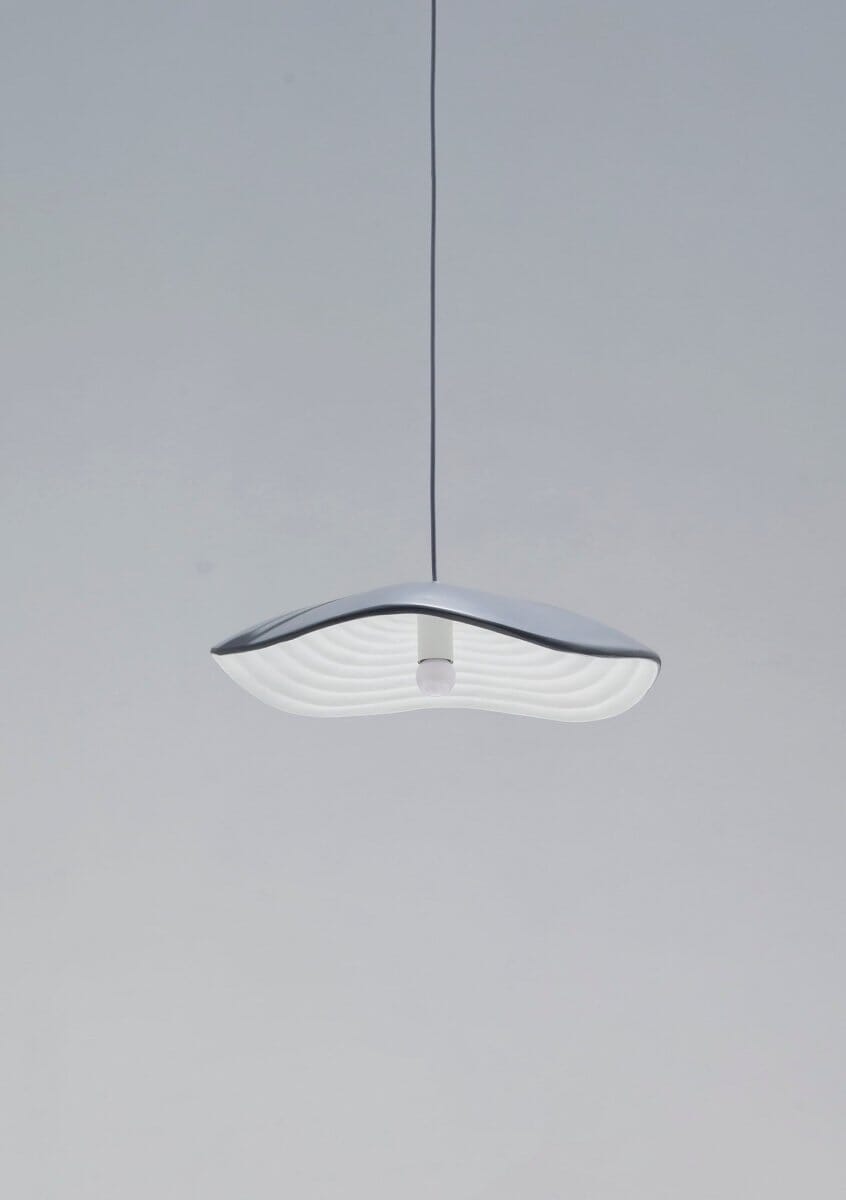 Ethereal Flow Grey Pendant Ceiling Lamp 