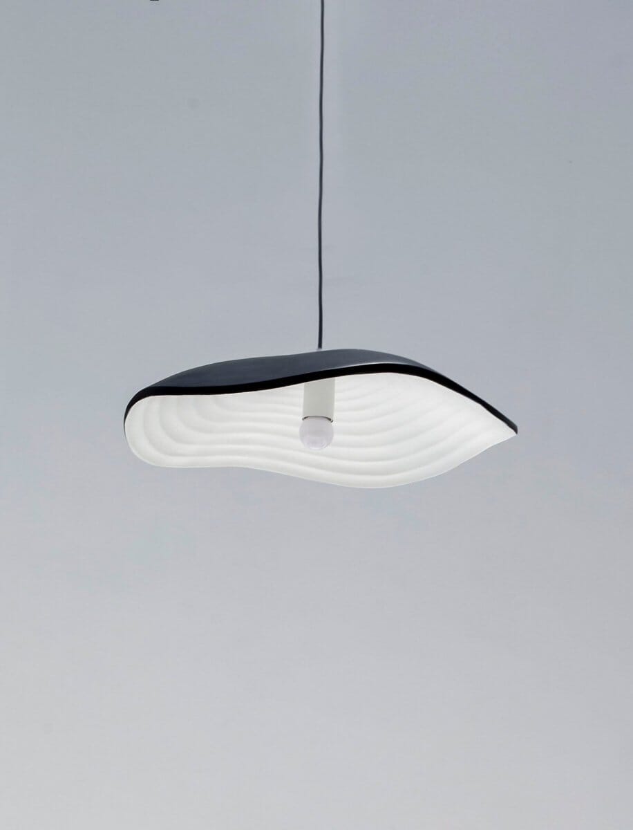 Ethereal Flow Black Pendant Ceiling Lamp 