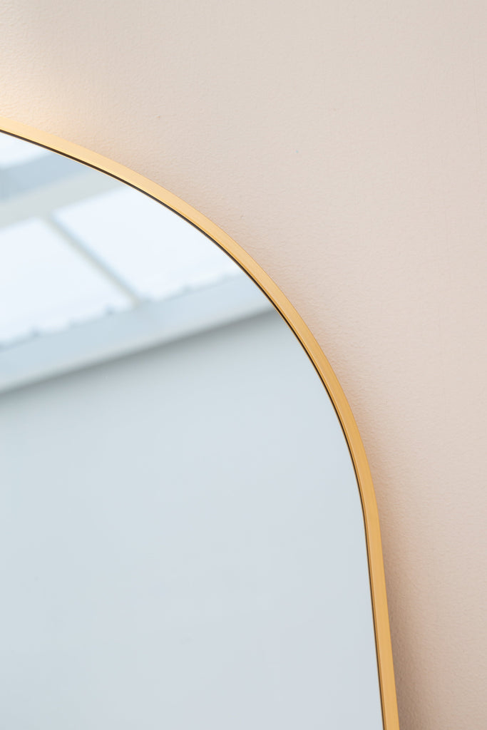 Stella Gold Flat Arch Mirror (200x100 CM) Mirrors Homekode 