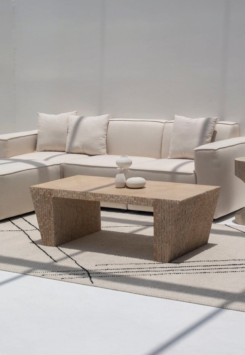 Greta Golden Pearl Marble Coffee Table