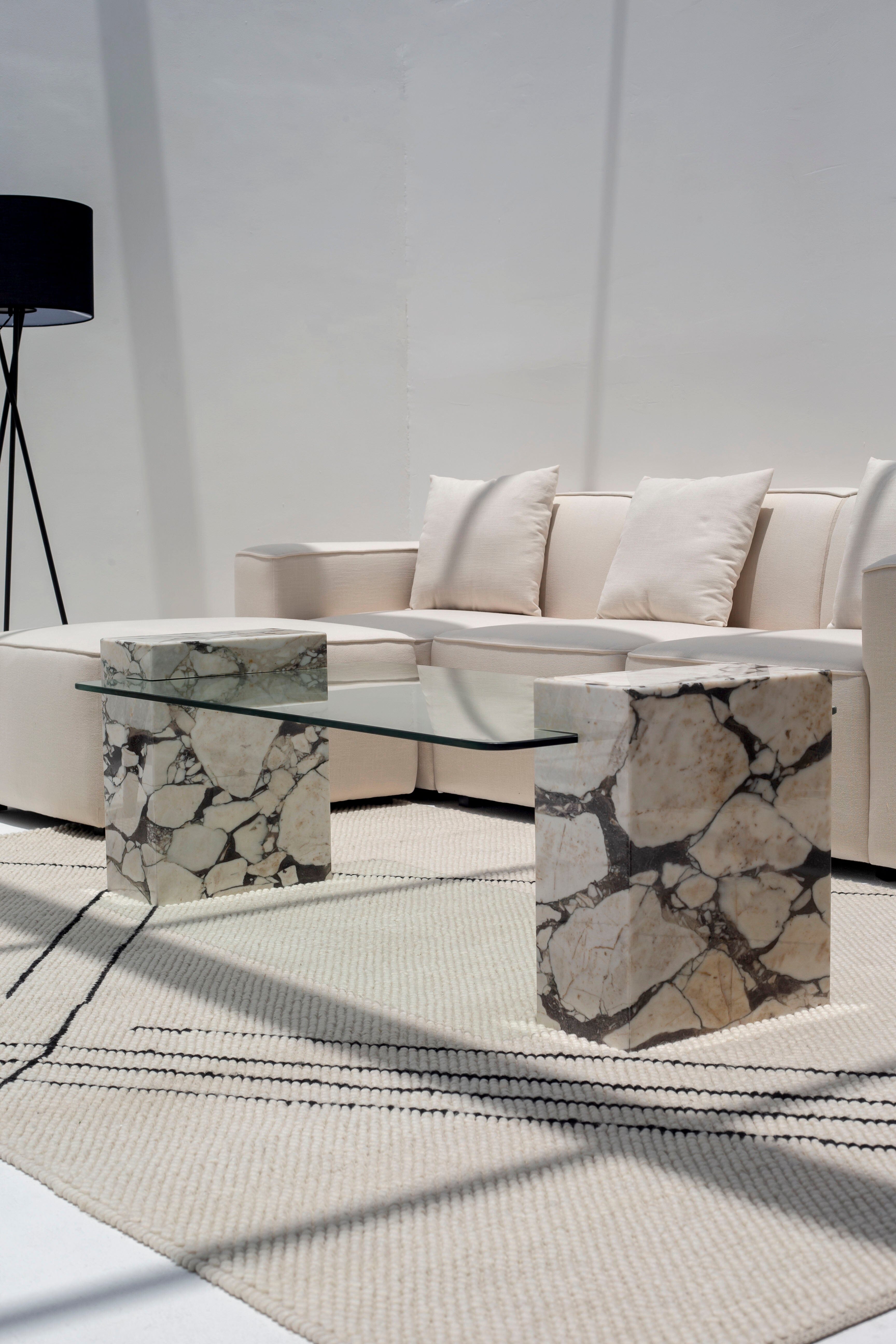 Callista Calacatta Viola Coffee Table (2 Sizes) Coffee Tables 