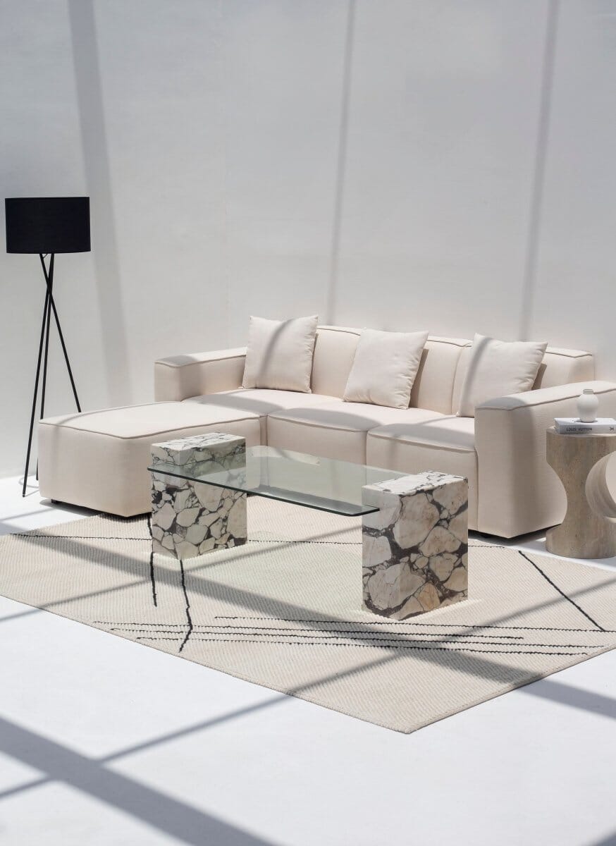 Callista Calacatta Viola Coffee Table (2 Sizes) Coffee Tables 