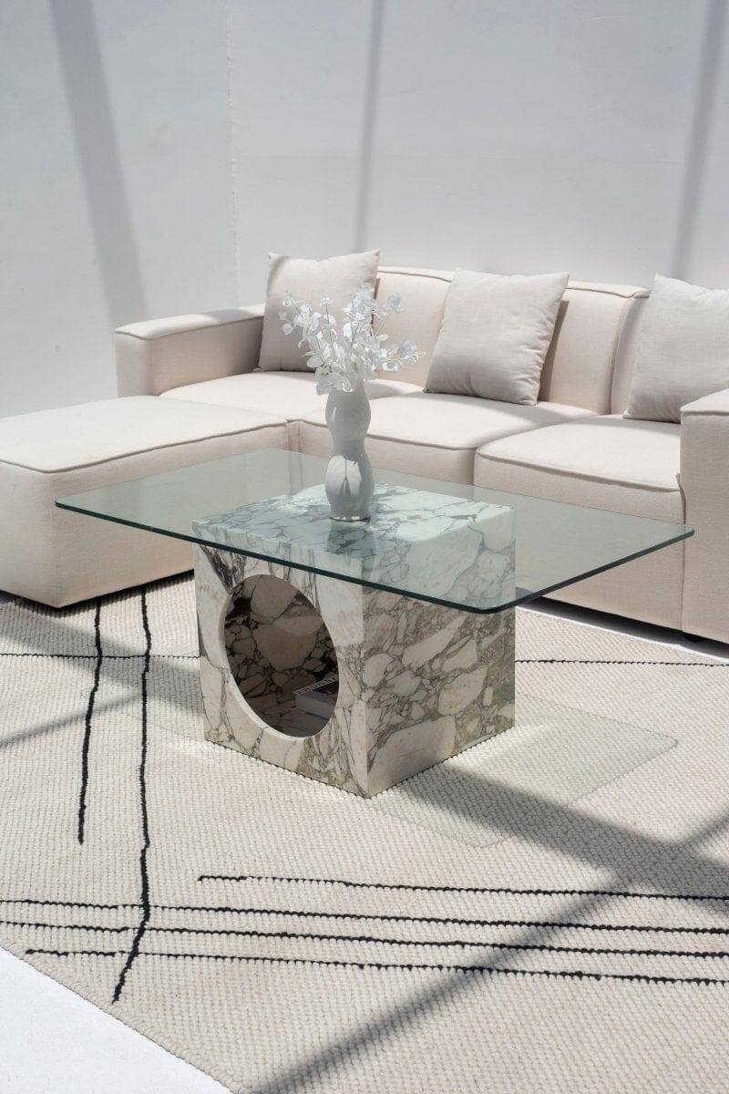 Isra Calacatta Viola Marble Coffee Table Coffee Tables MGH 