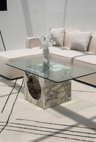 Isra Calacatta Viola Marble Coffee Table Coffee Tables 