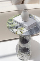 Rayne White Beauty Marble Side Table MGH 