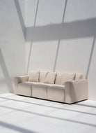 Aysun Cream Modular Sofa with Ottoman Homekode 