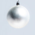 Silver Christmas Ball Ornaments Set