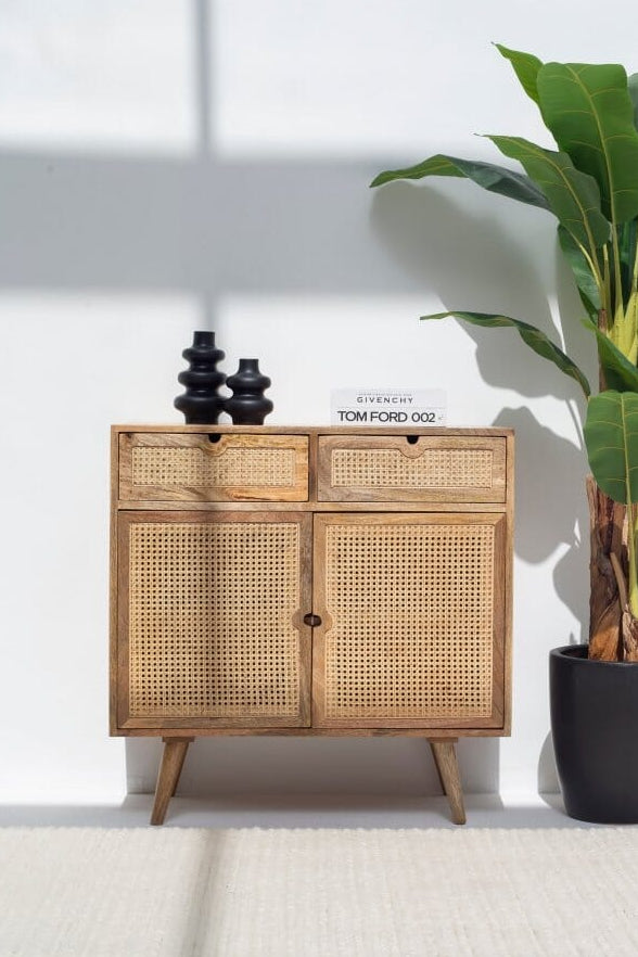 Cora Rattan Sideboard with Two Drawers & Two Doors