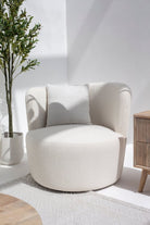 Bronte Swivel Bouclé Sofa Chair Homekode 