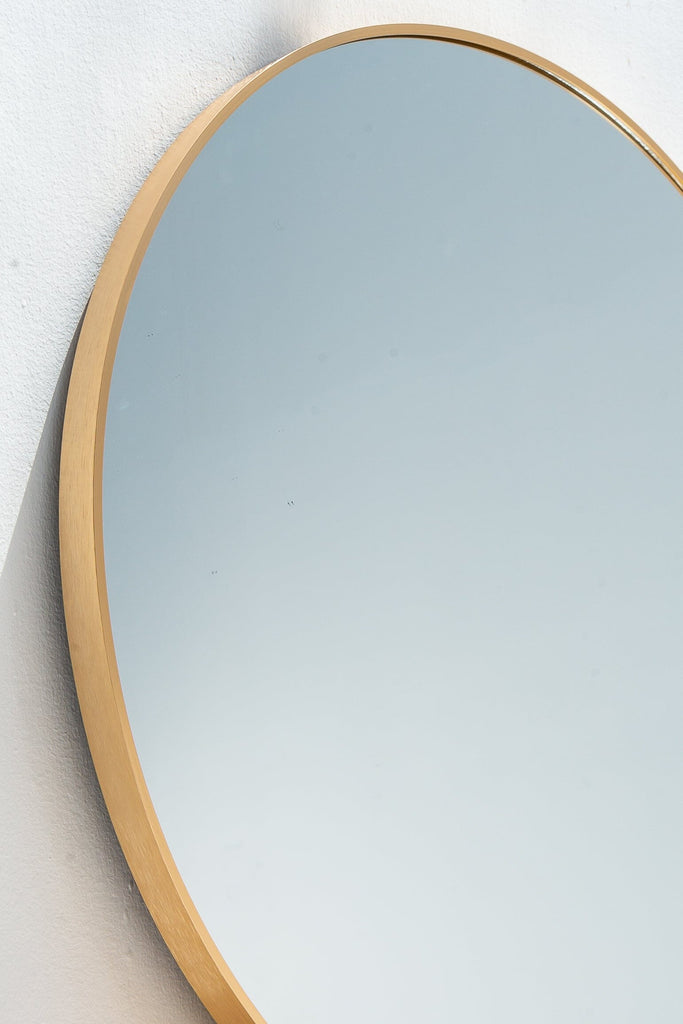 Gold Round Wall Mirror (6 Sizes) Mirrors Homekode 