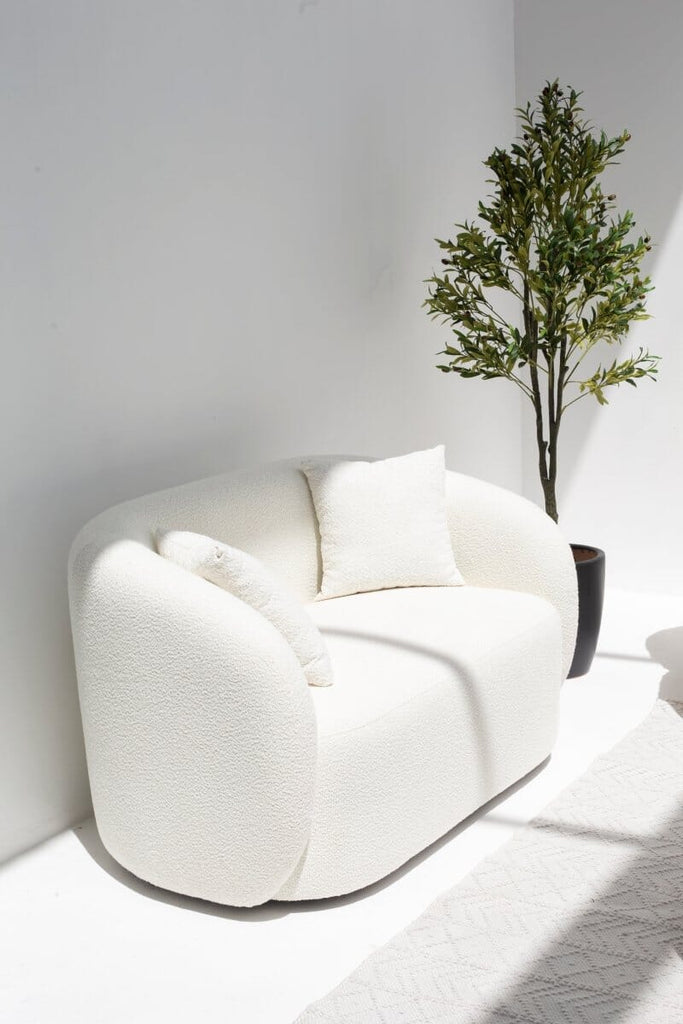 Amanti Off-White Bouclé Sofa (2 & 3 Seater) Homekode 