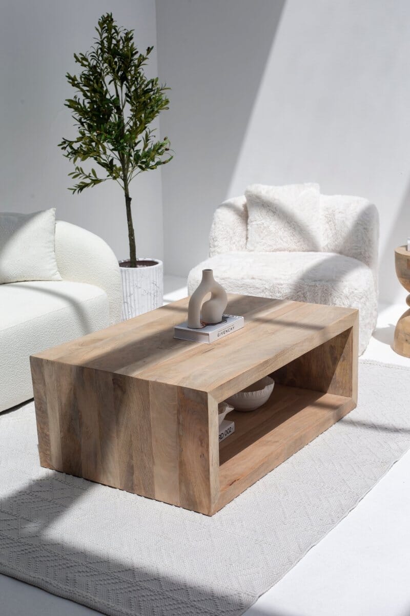 Vienna Rectangular Mango Wood Coffee Table 