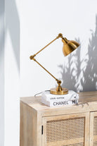 Adjustable Vintage Golden Table Lamp 