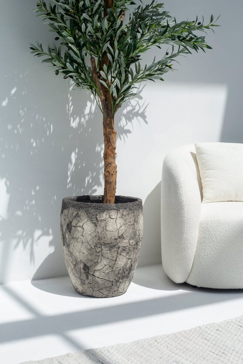 Grey Rustic Pot (3 Sizes)Large: 42CM Diter x 50CM Height 