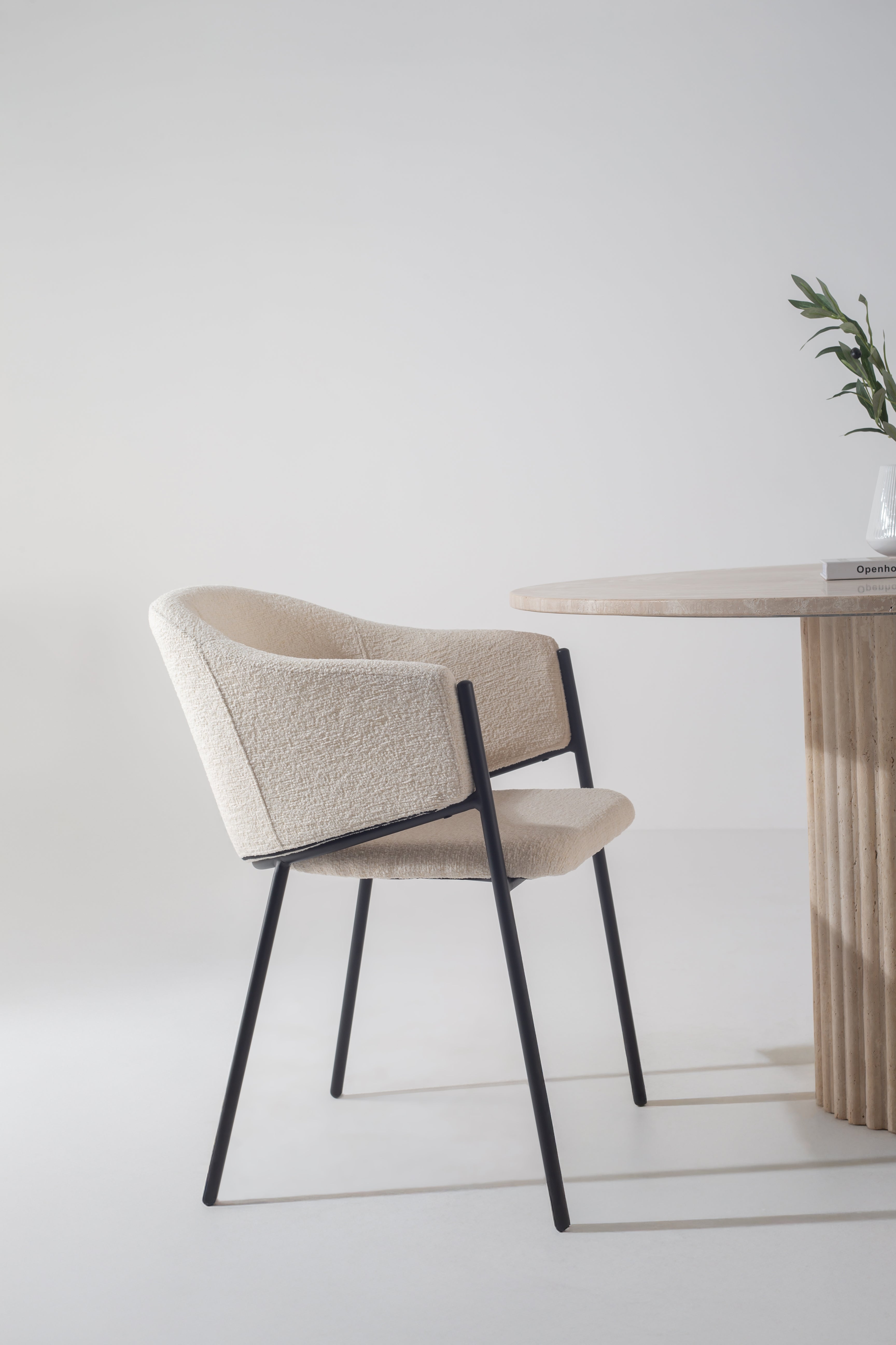 Cordelia Boucle Dining Chair