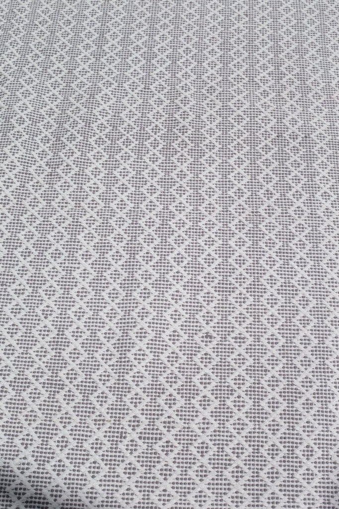 Zenith Zigzag - Grey Woven Cotton Rug (140x200 CM) WOVEN RUG RAM 