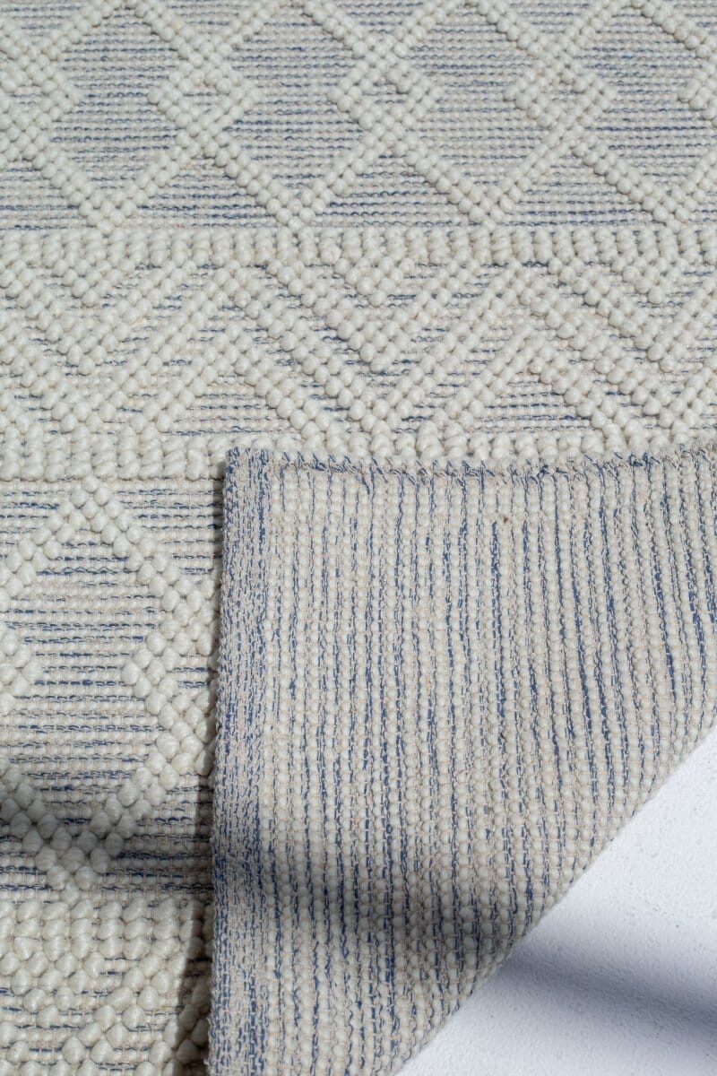 Azure Breeze - Light Blue Undertone Woven Rug (4 Sizes) WOVEN RUG 