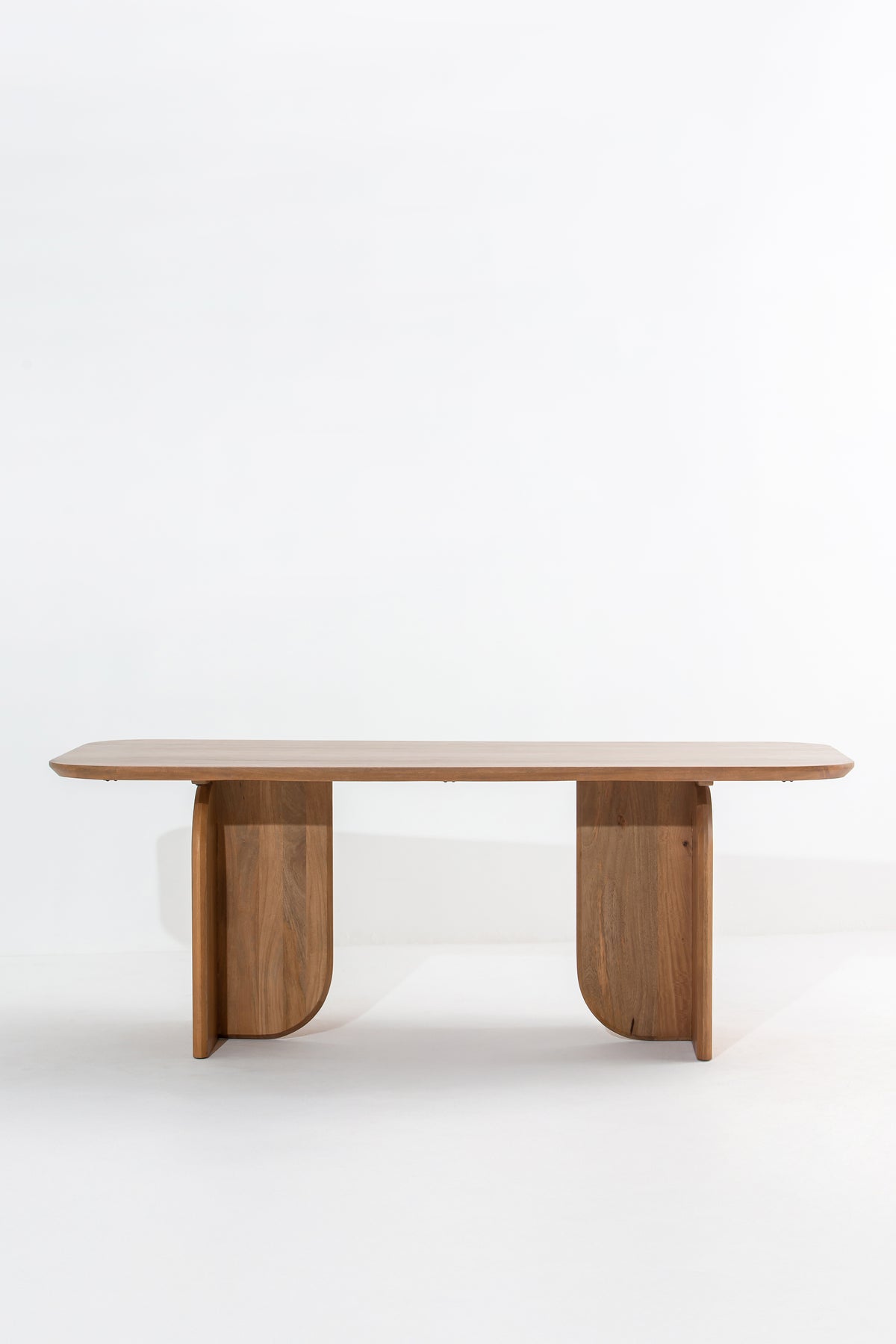 Valina Solid Wooden Dining Table with Rectangular Minimalist Modern ...
