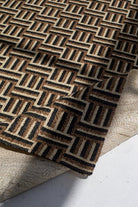 Transitional Elegance - Natural and Black Jute Rug (2 Sizes) Braided -- Braided Rug RAM 