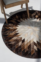 Gilded Solstice - Leather Round Rug (3 Sizes) LEATHER RUG RAM 