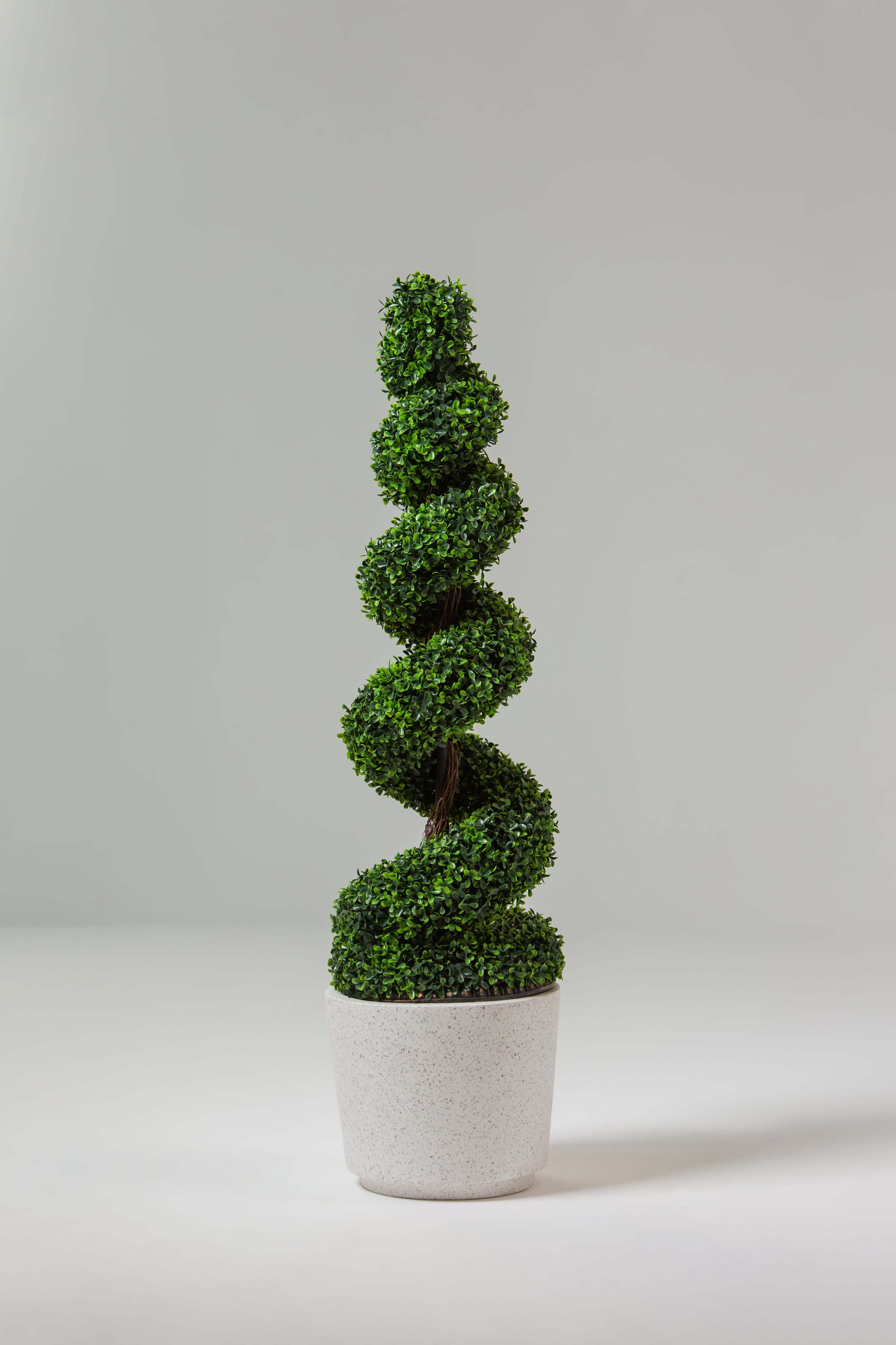 Artificial Spiral Topiary Bonsai Tree
