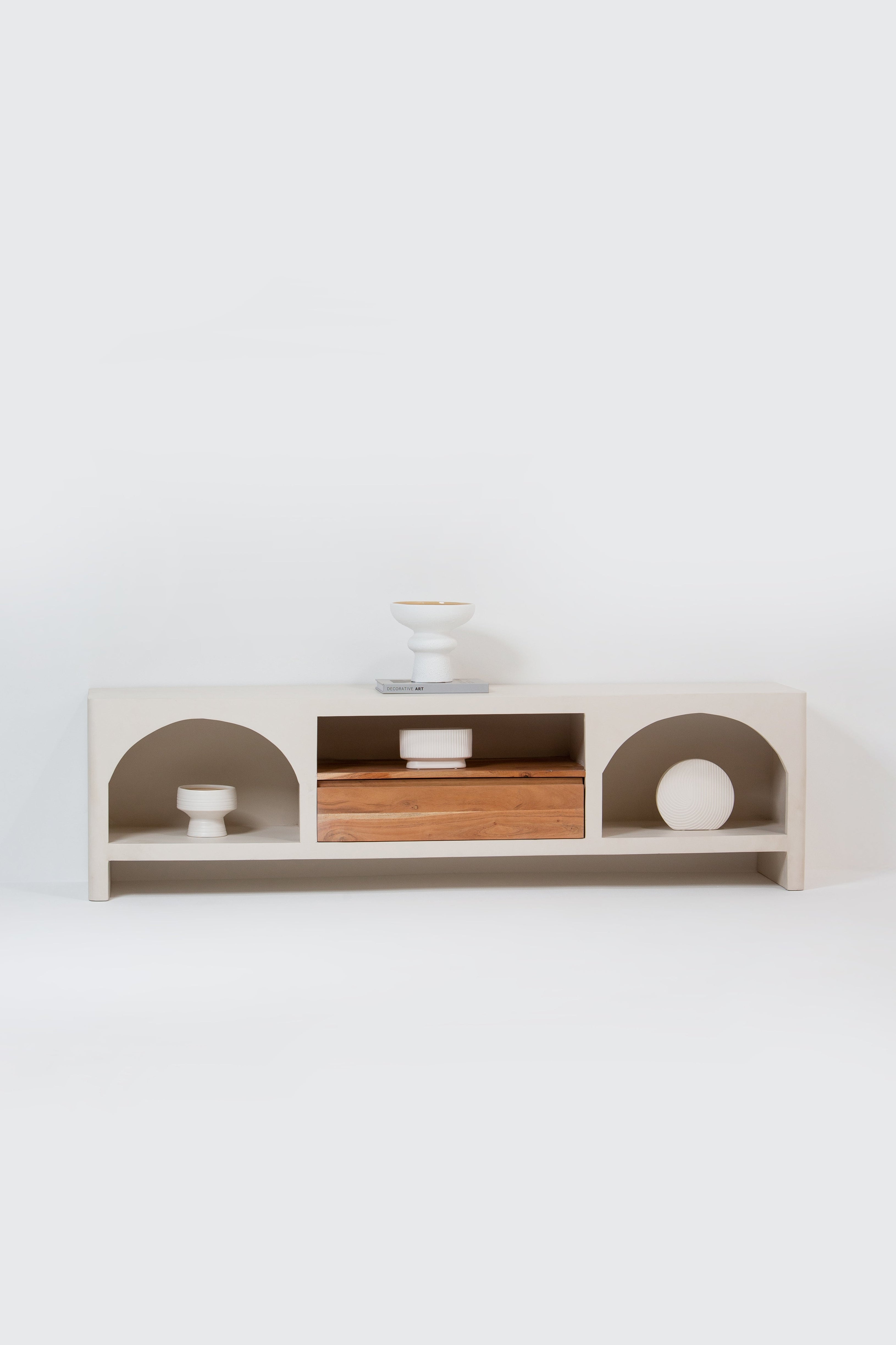 Violaine Wooden Media Unit