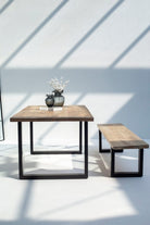 Mango Wood Dining Table with 4CM Top Thickness (4 Sizes) ART 150CM Length x 90CM Depth x 75CM Height U 