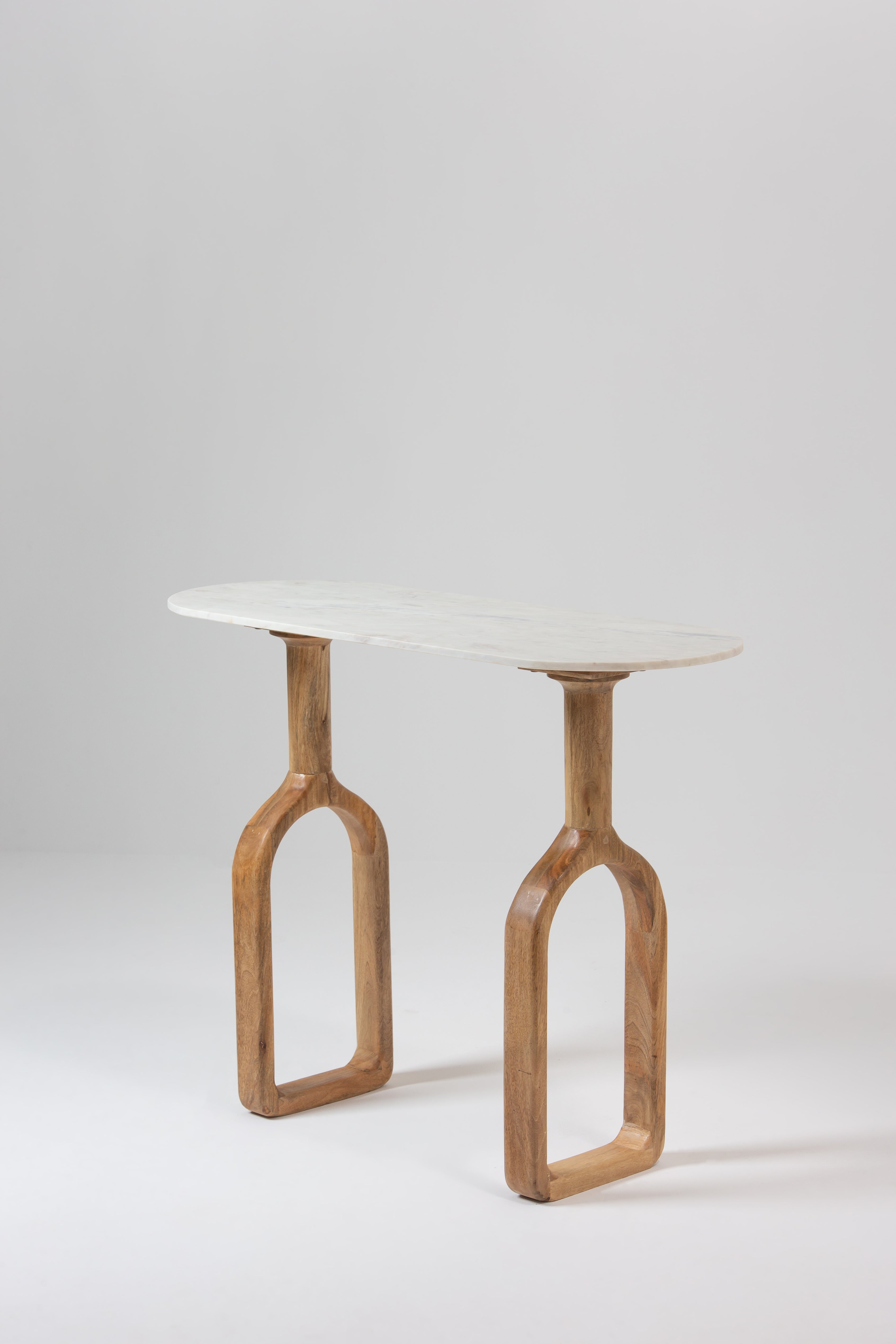 Clarinda Marble Top Console Table