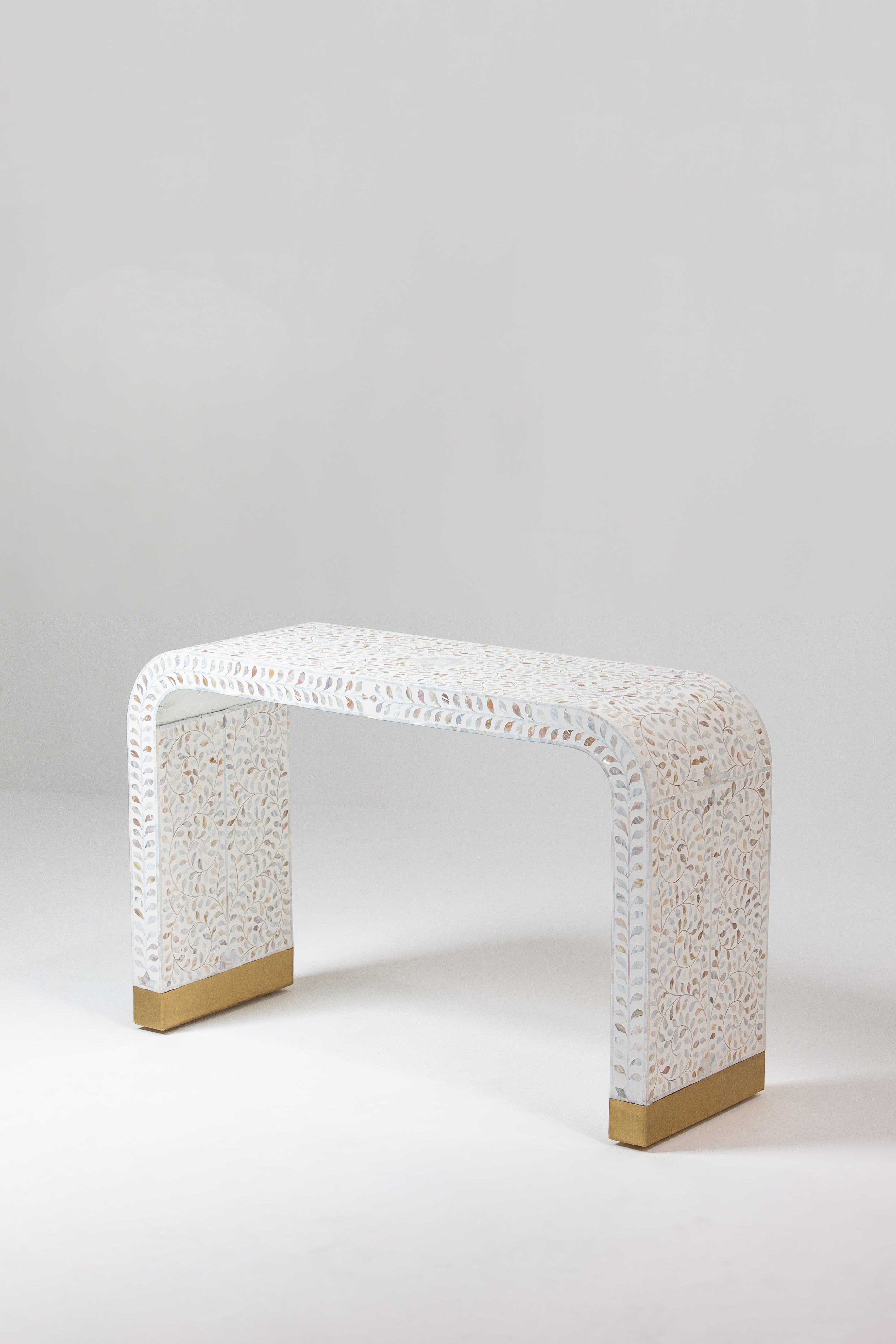 Eliska Mother of Pearl Console Table