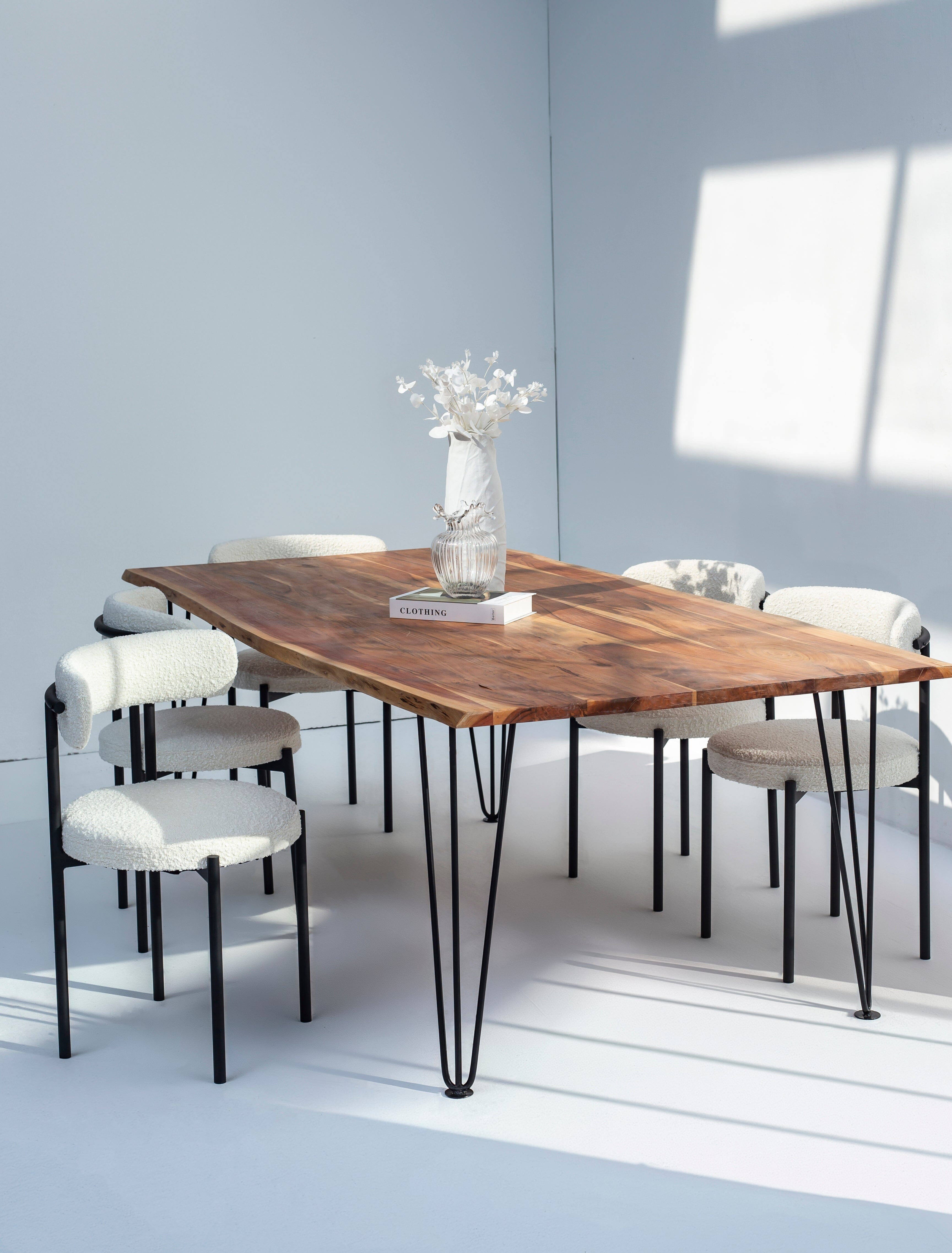 Dark Acacia Wood Dining Table (10 Sizes) ART 