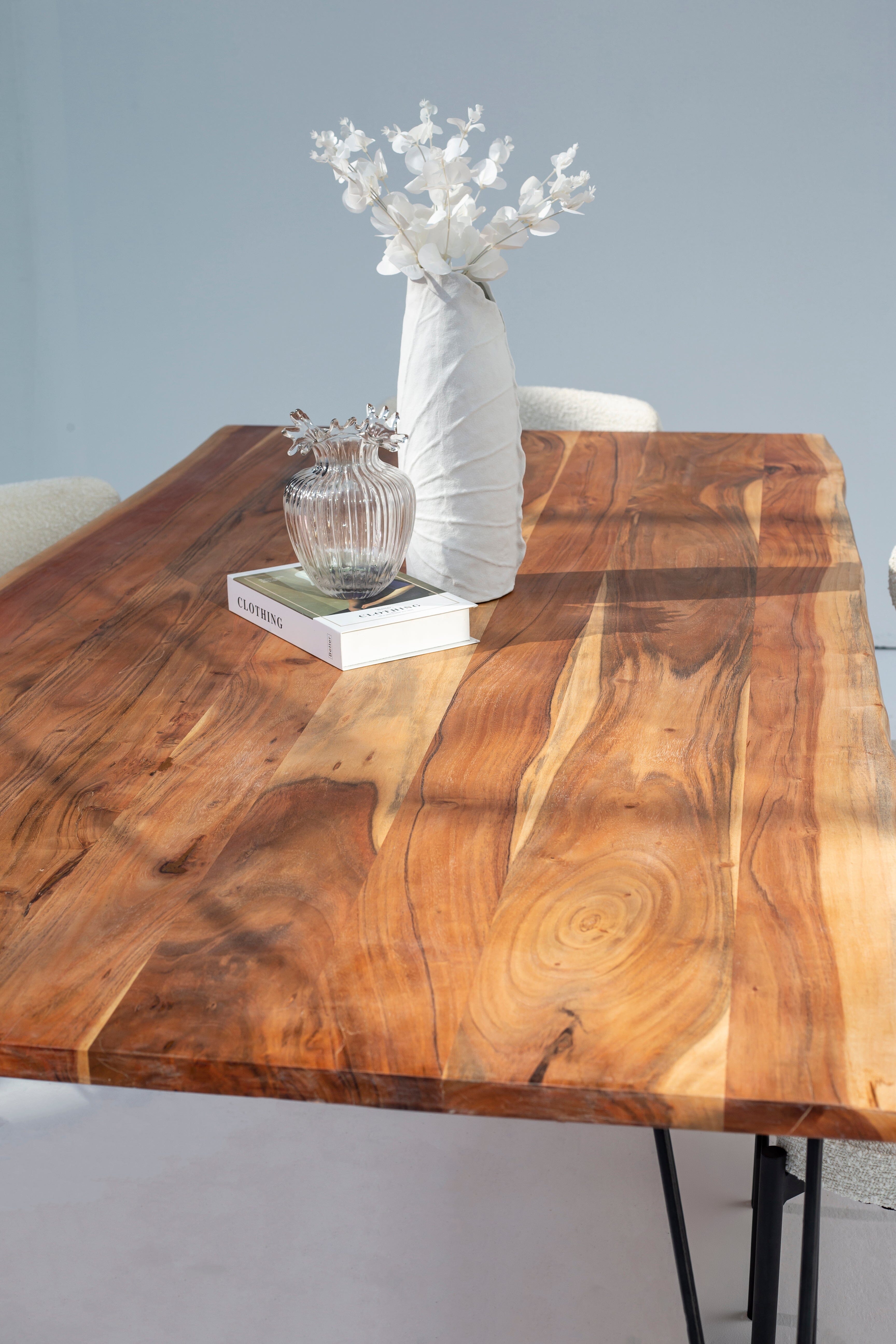 Bare wood dining table online